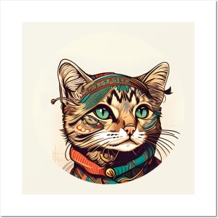 Boho Cat Lover Trending Style Posters and Art